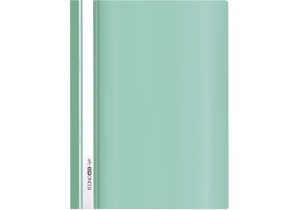 Папка-швидкозшивач ECONOMIX А4 без перф. Light, глянець зелений (E38503-04)